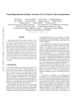 Visual Objectification in Films: Towards a New AI Task for Video
  Interpretation