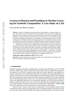 Lessons on Datasets and Paradigms in Machine Learning for Symbolic
  Computation: A Case Study on CAD