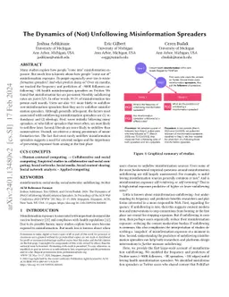 The Dynamics of (Not) Unfollowing Misinformation Spreaders