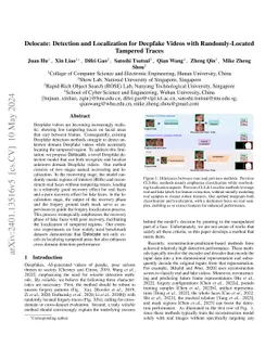 Delocate: Detection and Localization for Deepfake Videos with
  Randomly-Located Tampered Traces