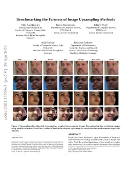 Benchmarking the Fairness of Image Upsampling Methods
