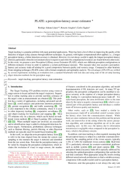 PLATE: A perception-latency aware estimator,