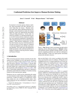 Conformal Prediction Sets Improve Human Decision Making