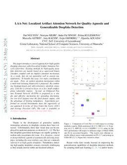 LAA-Net: Localized Artifact Attention Network for Quality-Agnostic and
  Generalizable Deepfake Detection