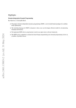 Domain-Independent Dynamic Programming