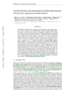 An Extensible Framework for Open Heterogeneous Collaborative Perception