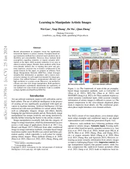 Learning to Manipulate Artistic Images