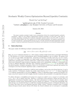 Stochastic Weakly Convex Optimization Beyond Lipschitz Continuity