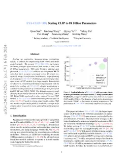 EVA-CLIP-18B: Scaling CLIP to 18 Billion Parameters