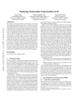 Studying Vulnerable Code Entities in R
