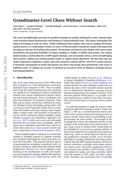 Grandmaster-Level Chess Without Search