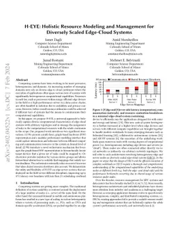 H-EYE: Holistic Resource Modeling and Management for Diversely Scaled
  Edge-Cloud Systems