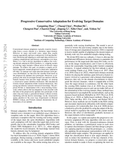 Progressive Conservative Adaptation for Evolving Target Domains