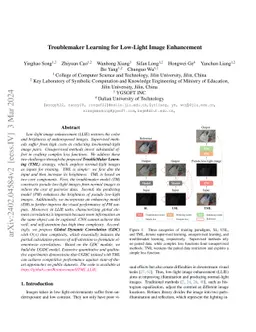Troublemaker Learning for Low-Light Image Enhancement