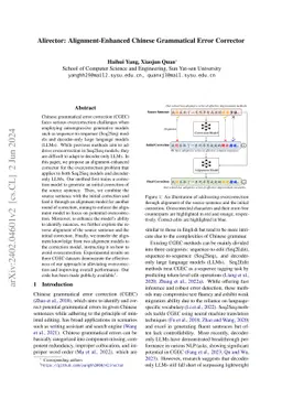 Alirector: Alignment-Enhanced Chinese Grammatical Error Corrector