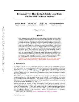 Breaking Free: How to Hack Safety Guardrails in Black-Box Diffusion
  Models!