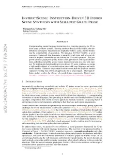 InstructScene: Instruction-Driven 3D Indoor Scene Synthesis with
  Semantic Graph Prior