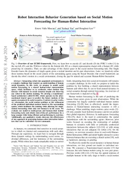 Robot Interaction Behavior Generation based on Social Motion Forecasting
  for Human-Robot Interaction