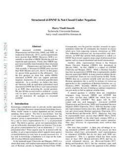 Structured d-DNNF Is Not Closed Under Negation