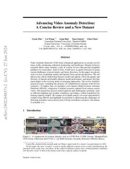 Advancing Video Anomaly Detection: A Concise Review and a New Dataset