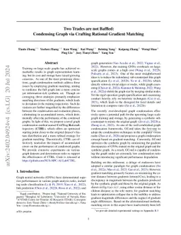 Two Trades is not Baffled: Condensing Graph via Crafting Rational
  Gradient Matching