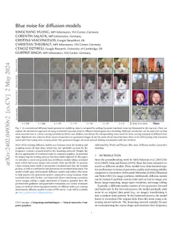 Blue noise for diffusion models