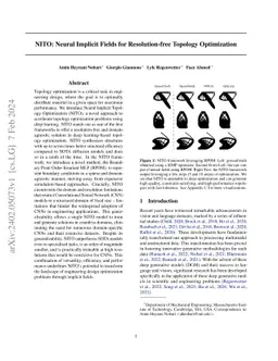 NITO: Neural Implicit Fields for Resolution-free Topology Optimization