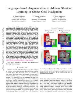 Language-Based Augmentation to Address Shortcut Learning in Object Goal
  Navigation