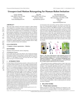 Unsupervised Motion Retargeting for Human-Robot Imitation