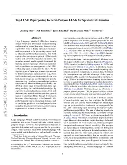 Tag-LLM: Repurposing General-Purpose LLMs for Specialized Domains