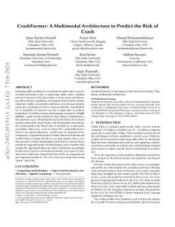 CrashFormer: A Multimodal Architecture to Predict the Risk of Crash