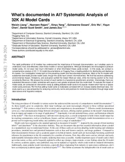 What's documented in AI? Systematic Analysis of 32K AI Model Cards