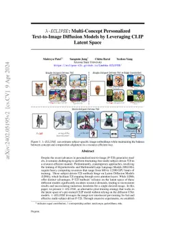 $λ$-ECLIPSE: Multi-Concept Personalized Text-to-Image Diffusion
  Models by Leveraging CLIP Latent Space