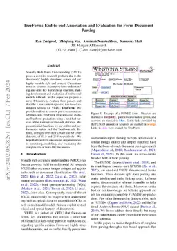 TreeForm: End-to-end Annotation and Evaluation for Form Document Parsing