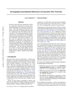 Investigating Generalization Behaviours of Generative Flow Networks