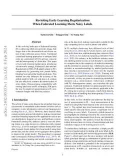 Revisiting Early-Learning Regularization When Federated Learning Meets
  Noisy Labels