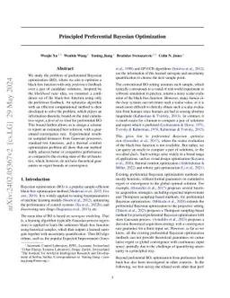 Principled Preferential Bayesian Optimization