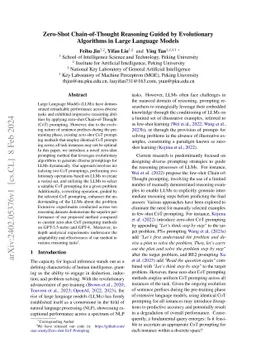 Zero-Shot Chain-of-Thought Reasoning Guided by Evolutionary Algorithms
  in Large Language Models