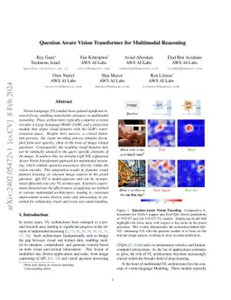 Question Aware Vision Transformer for Multimodal Reasoning
