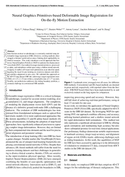 Neural Graphics Primitives-based Deformable Image Registration for
  On-the-fly Motion Extraction