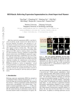 RESMatch: Referring Expression Segmentation in a Semi-Supervised Manner