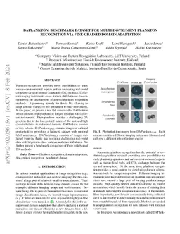 DAPlankton: Benchmark Dataset for Multi-instrument Plankton Recognition
  via Fine-grained Domain Adaptation