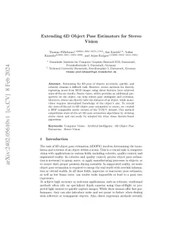 Extending 6D Object Pose Estimators for Stereo Vision