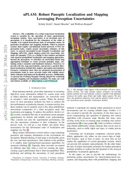 uPLAM: Robust Panoptic Localization and Mapping Leveraging Perception
  Uncertainties