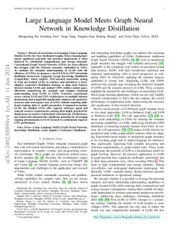 Large Language Model Meets Graph Neural Network in Knowledge
  Distillation