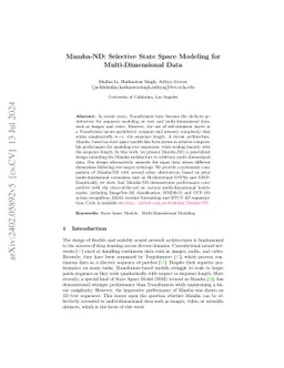 Mamba-ND: Selective State Space Modeling for Multi-Dimensional Data