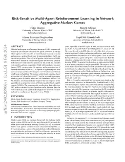 Risk-Sensitive Multi-Agent Reinforcement Learning in Network Aggregative
  Markov Games