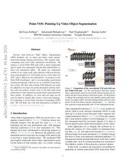 Point-VOS: Pointing Up Video Object Segmentation