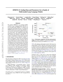 SPHINX-X: Scaling Data and Parameters for a Family of Multi-modal Large Language Models