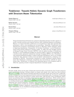 Todyformer: Towards Holistic Dynamic Graph Transformers with
  Structure-Aware Tokenization